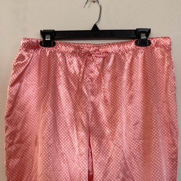 ❗️SALE❗️Adonna Polka Dot Vintage Silky Pajama Set Women’s Large Peach Color EUC - Picture 14 of 16